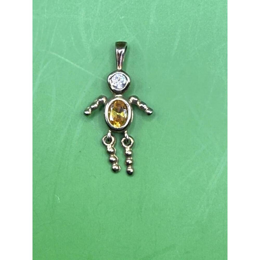 Vintage Birthstone Babies November 925 Sterling Silver Charm
